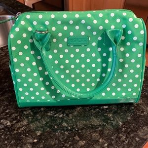 Kate spade green polka dot summer bag